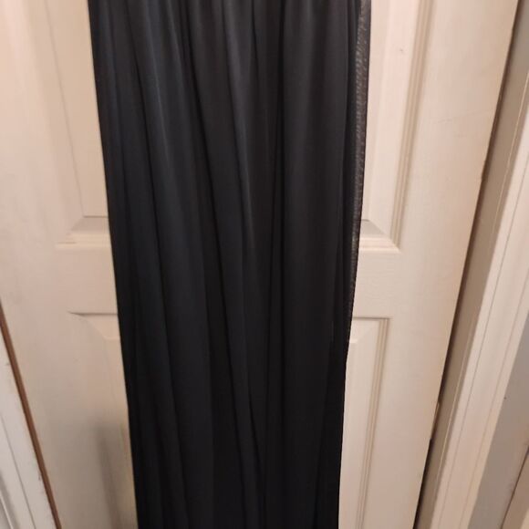 City Triangles Black Silver Halter Maxi Dress - Picture 8 of 11